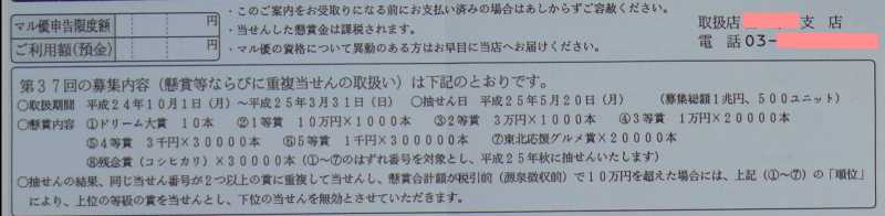 城南信用金庫懸賞金付き定期預金
