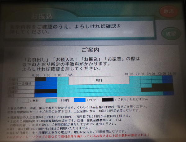 みずほ銀行ATMでゆうちょ銀行宛への現金振込方法