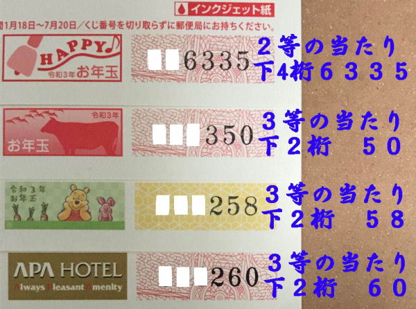 下2桁と下4桁