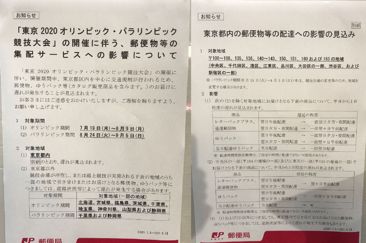 東京オリンピック2020、輸送の遅延への影響