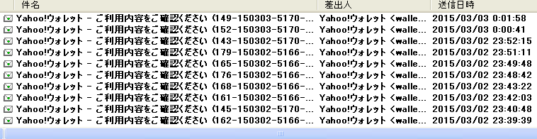 クリックポスト決済したヤフーウォレット