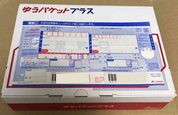 ゆうパケットプラス専用箱の外観