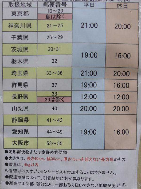 p~ꂽPOXւ̒؎ԁilX֋ǁj